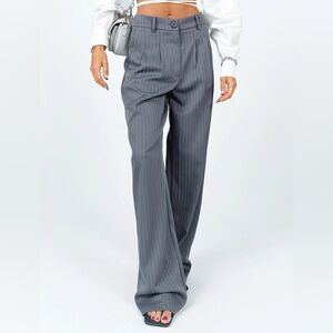 Princess Polly Archer Pants Pinstripe Grey